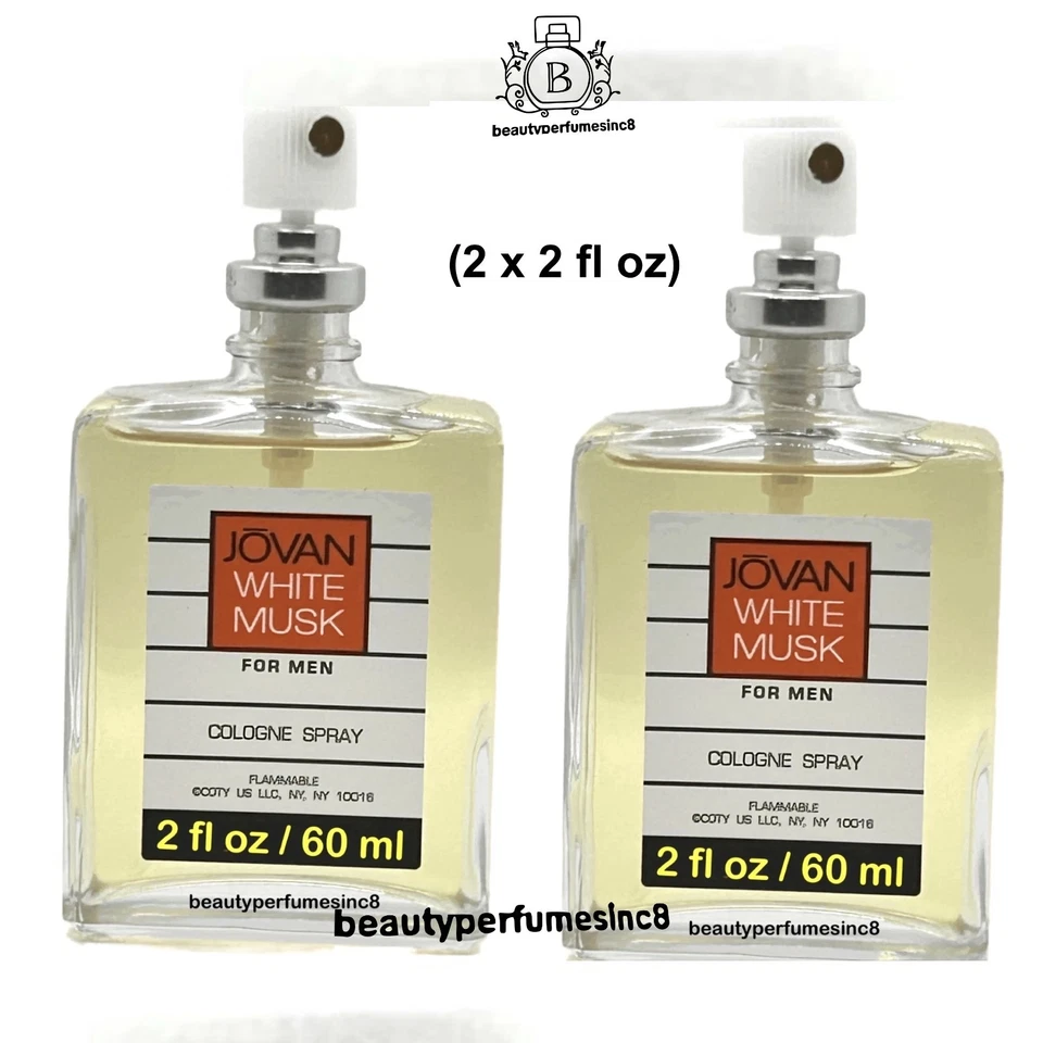 2 X JOVAN WHITE MUSK de Coty para hombres 2 oz / 60 ml spray de colonia Foto 1 de 1