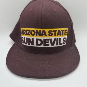 NCAA Arizona State Sun Devils ASU Flex Fit Fitted L/XL Hat Adidas Sample New  - Picture 1 of 4