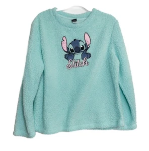 Top de pijama pulóver polar azul Disney Stitch talla L (12-14) - Imagen 1 de 8