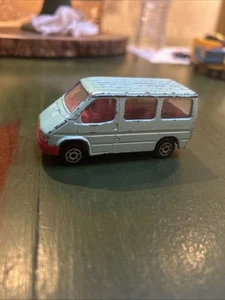 1990 Majorette Ford Transit hellgrün Oldtimer Made in France 1/60 Van Auto #243 - Bild 1 von 12