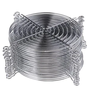 20 pièces ordinateur cas ventilateur de refroidissement doigt protection métal grill protector 12 - Photo 1/7