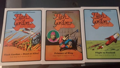 3 ediciones de gran tamaño de Flash Gordon 1981 Pacific Comics - 1940 bw storyline Foto 1 de 3