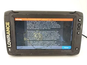 LOWRANCE ELITE 9 TI2 BOAT FISHFINDER CHARTPLOTTER SONAR SCREEN HEAD UNIT DISPLAY - Picture 1 of 7