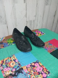Cole Haan Country Black Leather Tassel Loafers Shoes Women’s Sz 8 AA US - Picture 1 of 10