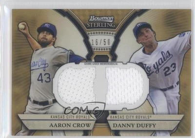 2011 Bowman Sterling Gold Refractor /50 Aaron Crow Danny Duffy #DRB-CD Rookie RC - Image 1 of 2