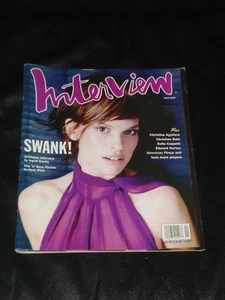 INTERVIEW magazine 2000, Hilary Swank, Christina Aguilera, Edward Norton, RARE - Bild 1 von 1