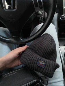 Mens Paul and Shark Bretagne Navy Ribbed Beanie Hat One Size Fits All - Picture 1 of 9