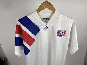Official USA SOCCER USMNT 1992/93 Football ORIGINAL JERSEY Sz S Adidas World Cup - Picture 1 of 14