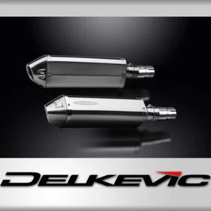 KAWASAKI EN500C 1996-2009 320mm TRI STAINLESS BSAU SILENCER EXHAUST KIT - Picture 1 of 4