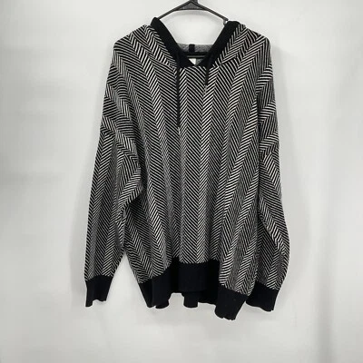 Joie Chevron Sudadera con Capucha a Rayas Sudadera Talla 2X Cómoda Ropa de Salón Foto 1 de 4