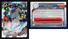 2019 Bowman Chrome Prospect Atomic Refractor /100 Diego Cartaya #CPA-DCA Auto