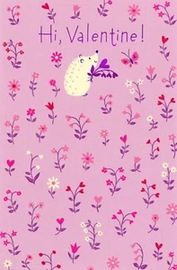 Linda tarjeta del día de San Valentín PARA UNA DULCE NIÑA, erizo de American Greetings +✉ - Imagen 1 de 5