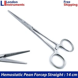 Pean Forceps 14cm Straight, Self Locking, Fishing, Craft, Surgical Clamp Pliers - Picture 1 of 7