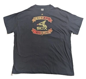 Camiseta Majestic White Sox 5X Big Tall Cooperstown MLB Logo Retro Nuevo de Lote Antiguo - Imagen 1 de 5