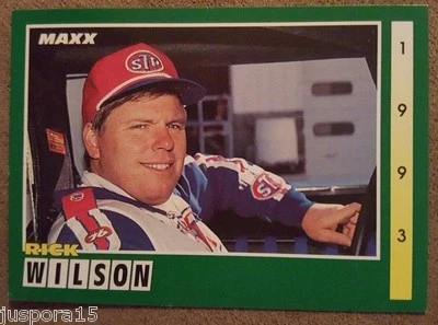 1993 Edition Rick Wilson Card 44 of 300 Maxx Race Cards - Image 1 of 2