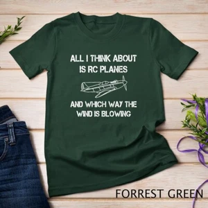 Camiseta Unisex de Avión de Control All I Think About Radio Control - Imagen 1 de 15