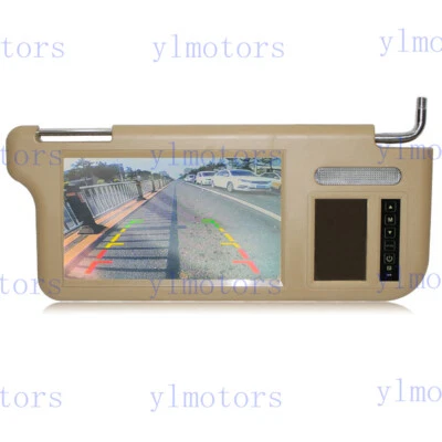A pair 7" Car LCD Rear View Mirror Screen Monitor .DVD/VCD/GPS/TV Sun Visor - Image 1 of 2