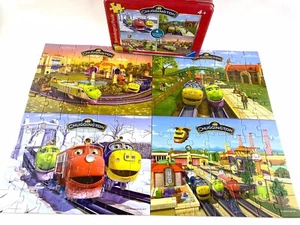 Ravensburger Chuggington 4 individual 35 Piece Puzzles in Tin Toy Complete Set - Picture 1 of 12