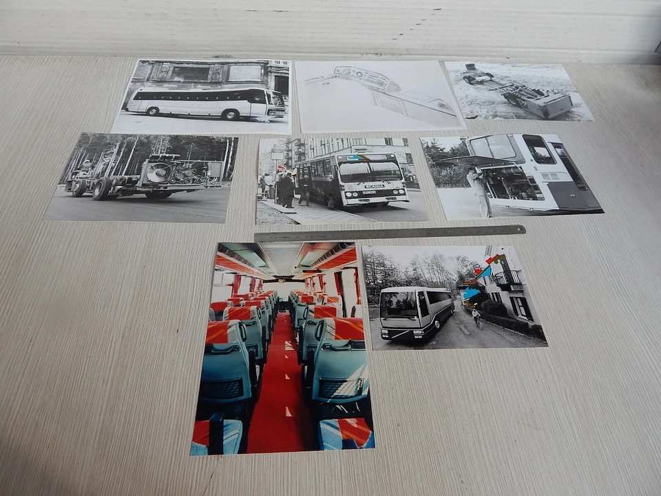 RACCOLTA 8 FOTOGRAFIE BUS PULLMAN VINTAGE SCANIA VAN HOOL MENARINI VOLVO - Immagine 1 di 4