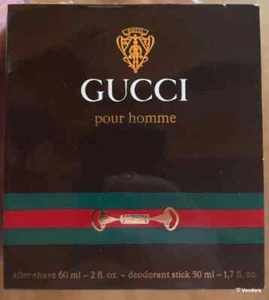 GUCCI Pour Homme AFTER SHAVE SPLASH 2oz 60 ml - deodorant stick 50 ml 1.7 FL.OZ. - Picture 1 of 2