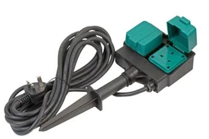 Pro Elec 2 Gang Garden Spike Outdoor Mains Extension Lead, 6m, IP44 - Picture 1 of 2