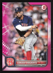 Xander Bogaerts 2022 Bowman Fuchsia Parallel 83/299 Boston Red Sox Card #15 - Picture 1 of 2
