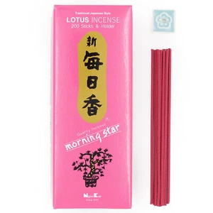Nippon Kodo Morning Star Incienso De Loto 200 Palos + Soporte - Imagen 1 de 2