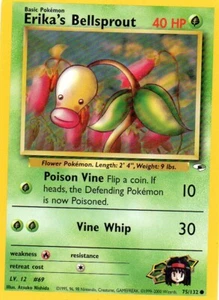 Pokémon Erika's Bellsprout Card 75/132 Gym Heroes TCG - Picture 1 of 1