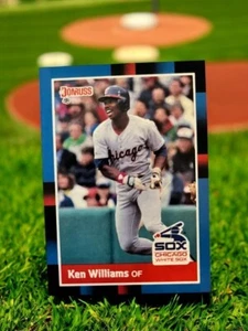 Tarjeta coleccionable de béisbol 1987 Donruss Leaf MLB #334 Ken Williams Chicago White Sox - Imagen 1 de 2