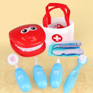 8pcs Plastic Simulation Dentist Kit for Kids Dentist Play Set Dental Teeth Model - Picture 1 of 9