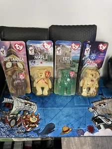Sealed Vintage TY Beanie Babies McDonald’s 1997 Set Of All 4✨ Error Packs🔥🔥🔥 - Picture 1 of 6