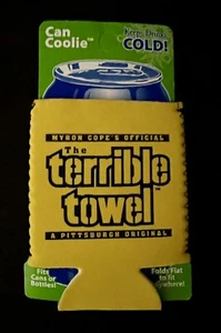 PITTSBURGH STEELERS KOOZIE TERRIBLE TOWEL NFL FOOTBALL BEER DRINKS MYRON COPE - Picture 1 of 3