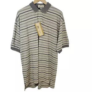 Polo Izod uomo media a righe 100% cotone papà golf casual lavoro viaggio nuova - Foto 1 di 9