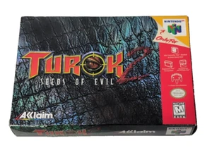 Turok 2 Seeds of Evil (Nintendo 64 N64) Complete In Box CIB 1998 - Picture 1 of 12