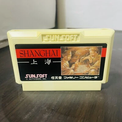 Shanghai Nintendo Famicom Sunsoft 1987 Japanese Version Mahjong Puzzle Game - Image 1 of 4