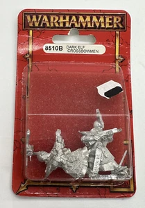 Warhammer Fantasy Dark Elf Armbrustmänner 8510B *NEU IN VERPACKUNG* Spiele Workshop 1997 Metall - Bild 1 von 3