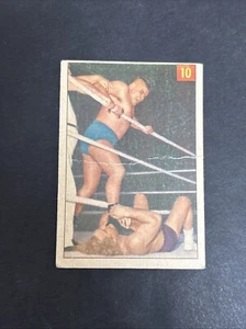 1954 Parkhurst Wrestling Card # 10 Chief Big Heart  (C) - Imagen 1 de 2