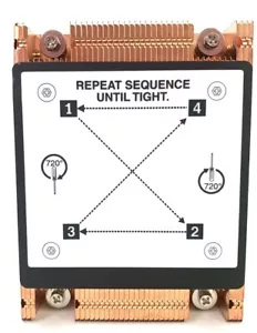 LENOVO LOW T CASE HEATSINK FOR LENOVO SYSTEM X3550 M5 COPPER SCREW DOWN 00FK456 - Picture 1 of 4