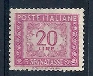 1947-54 ITALIA SEGNATASSE 20 LIRE RIGOMMATO - RR7779 - Bild 1 von 1