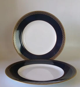 TWO WATERFORD POWERSCOURT 205mm SALAD PLATES  IMMACULATE - Picture 1 of 3