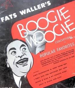 Fats Waller Boogie Woogie Conceptions Of Popular Favorites Songbook Jazz Style - Picture 1 of 8
