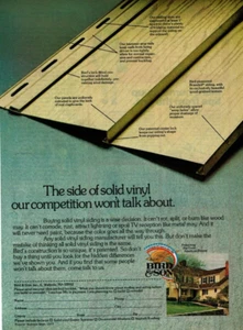 1977 Vintage Print Ad Bird & Son The side of Solid Vinyl our competition won't - Picture 1 of 2