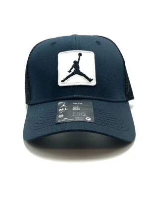 *NEW* Unisex Nike Jordan Rise Structured Jump man Trucker Hat Black (FZ0774 010) - Image 1 of 4