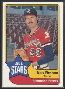 Mark Eichhorn 1989 Triple A All-Stars CMC #26 Richmond Braves Atlanta Braves  #1
