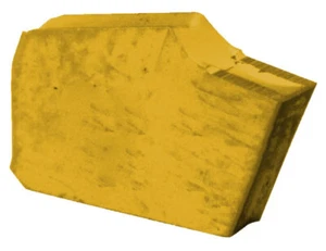 Inserto de corte de carburo GTR4-8, derecha, cara de 8°, ancho .160, grado TiN/C6, paquete de 10 - Imagen 1 de 1
