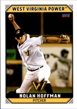 2019 West Virginia Power Choice #26 Nolan Hoffman Lincoln Nebraska Baseball Card