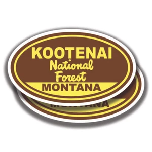 KOOTINAI NATIONAL FOREST DECAL 2 Stickers Montana Bogo Car Window - Picture 1 of 1