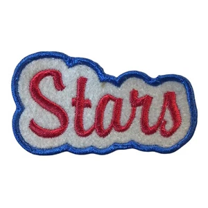 1970-74 UTAH STARS ABA BASKETBALL THROBACK 3" CURSIVE SCRIPT TEXT PATCH - Bild 1 von 1