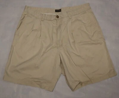 ST. JOHNS BAY mens pleated front khaki chino shorts size 38 - Image 1 of 4