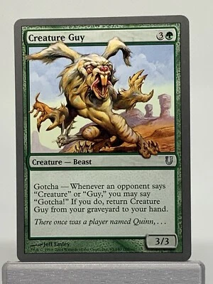 MTG Creature Guy - LP Unhinged 93/140 - Magic: The Gathering (B) - Image 1 of 2